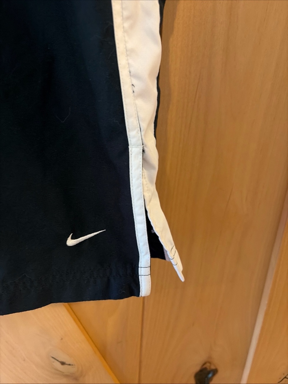Vintage Nike Track Pants Youth M 8/10 Swoosh Y2K Windbreaker - Picture 3 of 7